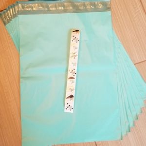 10 Teal Poly Mailers + 10 Thank You Stickeβ¦